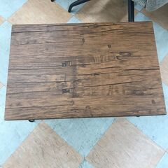 ＼家具＊家電のお店／【ｼﾞｬﾝｸﾞﾙｼﾞｬﾝｸﾞﾙ石川金沢店】折りたたみ テーブル 木目調   W(幅)60cm×D(奥行き)40cm×H(高さ)33.5cmの画像