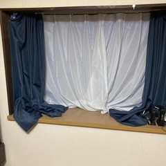 出窓用カーテン、ホワイトカーテンです🤗の画像