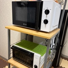 冷蔵庫 National NR-B141J 電子レンジ&トースター付きの画像