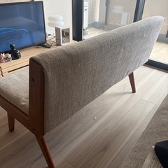 【美品】unico 2人掛けベンチの画像