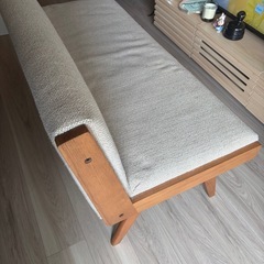 【美品】unico 2人掛けベンチの画像