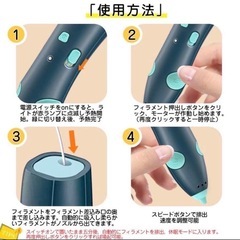 4/12まで最安値【新品】3D立体お絵描きペン  USB充電　プレゼント　熱くない安全 コードレス お絵かき 工作おもちゃの画像