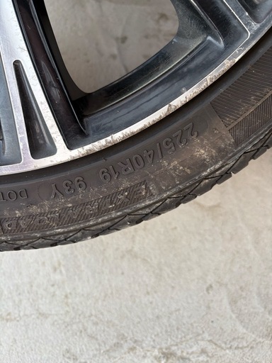タイヤ ホイール付き225/40R19（19インチ）
