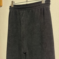 【ほぼ未使用】裏起毛 コーデュロイパンツ Black Mサイズの画像