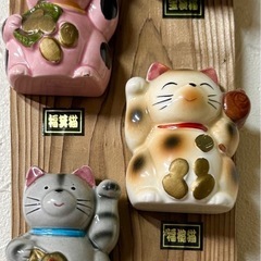 開運招き猫七福神壁掛けの画像
