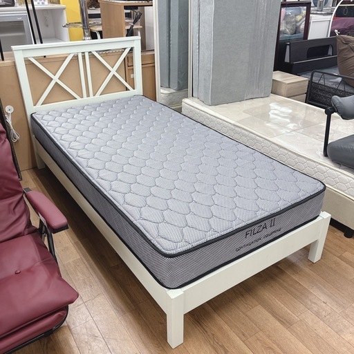 【?買取市場 柴田店】 I326 ? ジモティー限定価格！ NITORI シングルベッド ⭐ クリーニング済