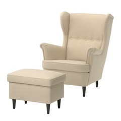 IKEAストランドモンSTRANDMONオットマン付き1人掛けソファー 2個セット （値下げ相談🉑)の画像