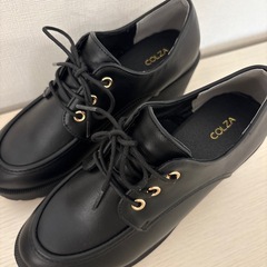 ハニーズ厚底　靴　ローファー　サイズL 厚底ヒールマニッシュ　24〜24.5cmの画像