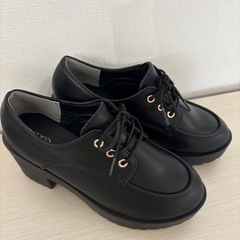 ハニーズ厚底　靴　ローファー　サイズL 厚底ヒールマニッシュ　24〜24.5cmの画像