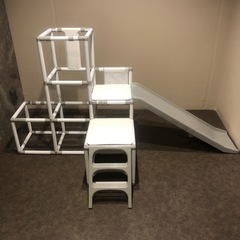 魅力的なロングスライド＋3段ジム　プレミアム折りたたみ式ロングランプ、キッズパーク、スライド、ジャングルジム、、大型遊具、屋内遊具、キッズ、野中製作所、ネビオ の画像