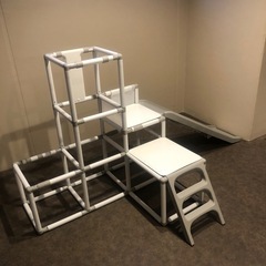 魅力的なロングスライド＋3段ジム　プレミアム折りたたみ式ロングランプ、キッズパーク、スライド、ジャングルジム、、大型遊具、屋内遊具、キッズ、野中製作所、ネビオ の画像