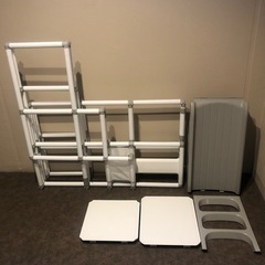 魅力的なロングスライド＋3段ジム　プレミアム折りたたみ式ロングランプ、キッズパーク、スライド、ジャングルジム、、大型遊具、屋内遊具、キッズ、野中製作所、ネビオ の画像