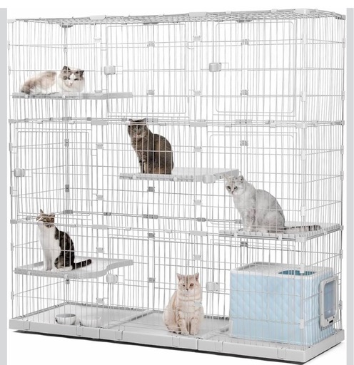【新品未使用】猫 多頭飼い ケージ