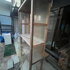 物置 室外機がちょうどはいりますの画像