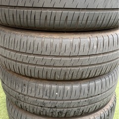 155 65 r14 ミシュランタイヤ　ブラックポリッシュホイール　4本セットの画像