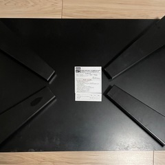 ニトリ 折りたたみテーブル ローテブル  黒の画像