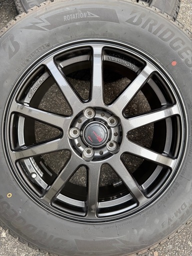 【バリ溝！】BSブリザックDM-V3 225/65R17＆KYOHO製ホイール4本（CX-5等）