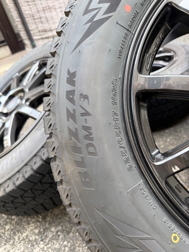 【バリ溝！】BSブリザックDM-V3 225/65R17＆KYOHO製ホイール4本（CX-5等）