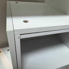 カラーボックス2点セット（白色）の画像