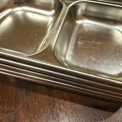 タレ入れ　焼肉　しゃぶしゃぶ　2連　　お皿　小鉢　ソース入れの画像