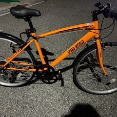オレンジクロスバイク26インチ　　　 の画像