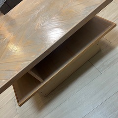 ヘリンボーン　テーブル　手作りの画像