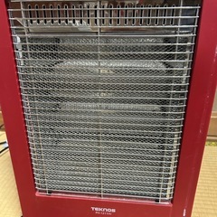 ✳️テクノス　ハロゲンヒーター　レッド　の画像