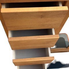 サンコウ サイドボード ティアラ90 天然木 キャビネット 食器棚の画像