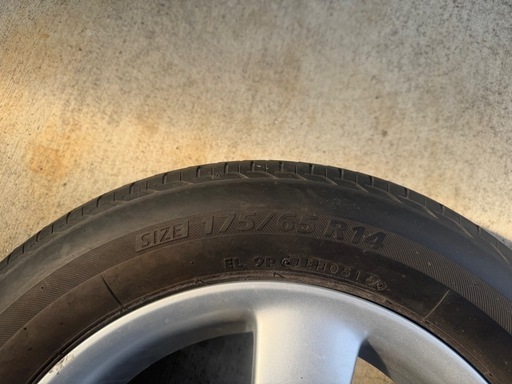 バリ溝！ホンダ純正 ブリヂストン 175/65R14 夏タイヤ ホイールセット バリ溝！ホンダ純正 ブリヂストン 175/65R14 タイヤ・ホイールセット