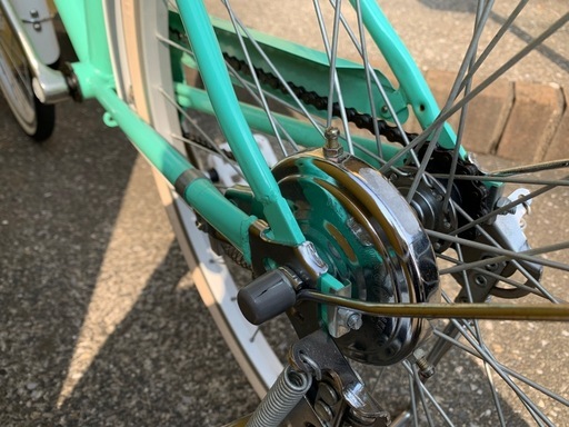 24インチ子供車　ミントグリーン
　