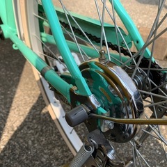 24インチ子供車　ミントグリーン
　の画像