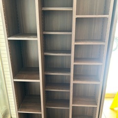 ニトリ　木製スライド式本棚　スライド式収納　エヴィータ90シングルの画像