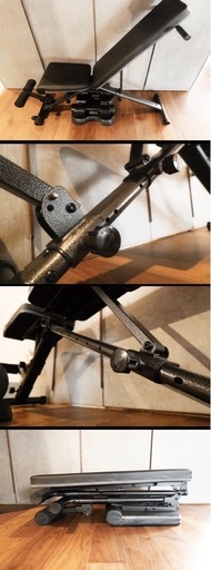 可変式トレーニングベンチ　可変式ダンベル20kg×2