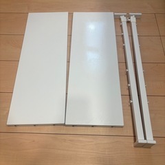 ニトリ　キッチン収納ラック マグネットがくっつく(幅64cmホワイト)の画像