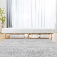 【4/1限定】セミダブルベッド+収納ケースの画像