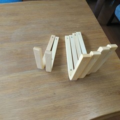 L字　木製　棚受け　の画像