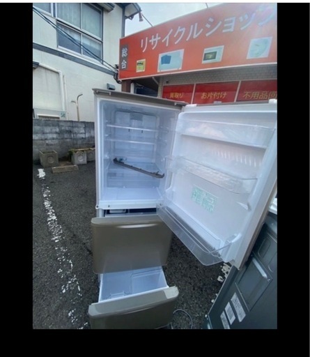 NO B974?福岡市内配送設置無料✨?SJ-W352D-N 冷蔵庫 ゴールド [350L 