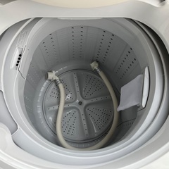 【洗浄済】2015年製 シャープ全自動洗濯機「ES-GE45P-C」4.5kgの画像