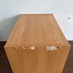 二段 引出し 収納家具の画像
