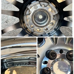 ⭐︎wark製19インチpcd100ホイールタイヤ4本         の画像