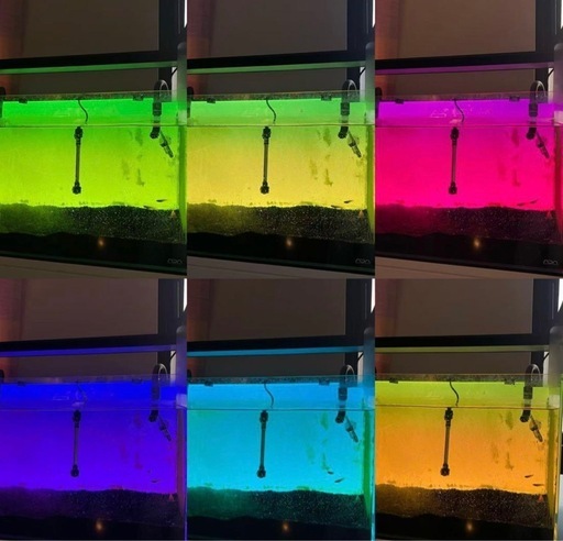 新品未開封 LED背景ライトパネル 60×36cm 水槽用 アプリ/リモコン対応