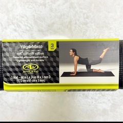 Athletic Works ヨガマット ブラック の画像