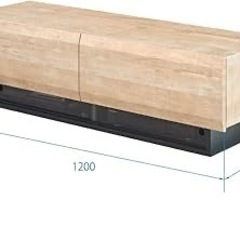 白井産業 テレビ台 ローボード（約120cm）
 4/11・12引き取り限定の画像