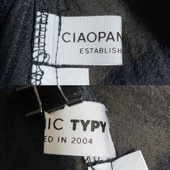 【Ｆ】CIAOPANIC TYPY ラップ巻き シアーロングスカート ブラックの画像