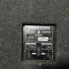 Behringer PAスピーカーセットの画像