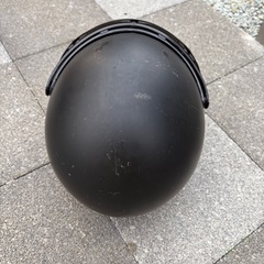 ジェットヘルメット ミラーシールド付き    マットブラックの画像