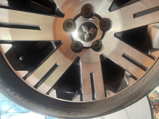 225/55R18 PCD 114.3mm デリカD5 純正ホイール＆純正ナット