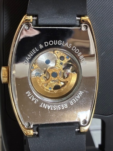 DANIEL&DOUGLAS DD8808自動巻き スケルトン腕時計