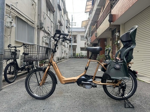 パナソニック 電動アシスト自転車 子供乗せ付き 20インチ バッテリー・充電器付き