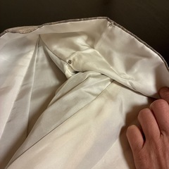 しつけ付き　未使用　本場大島紬　白大島　名匠たかし　風景画の画像